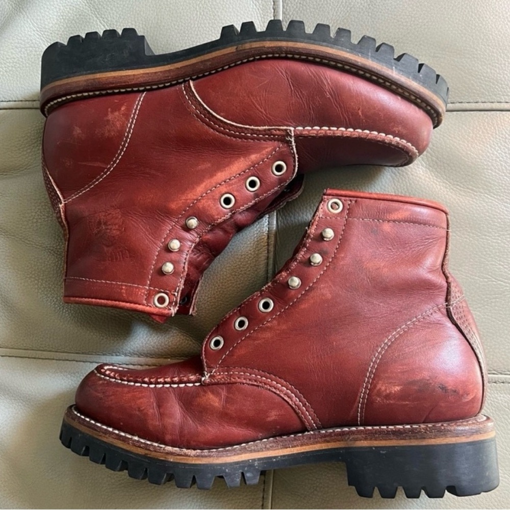Vintage Chippewa 1975 Original Trekker Moc Toe Boots Men’s 7 D Vibram USA - Picture 13 of 15